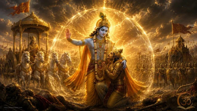 Bhagavad Gita 9.22 Lyrics (Full) + Meaning in Hindi & English | Protection & Stability