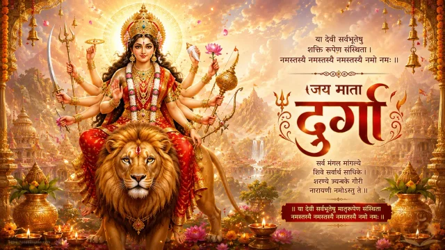 Shri Durga Stuti Full Lyrics with Hindi & English Meaning