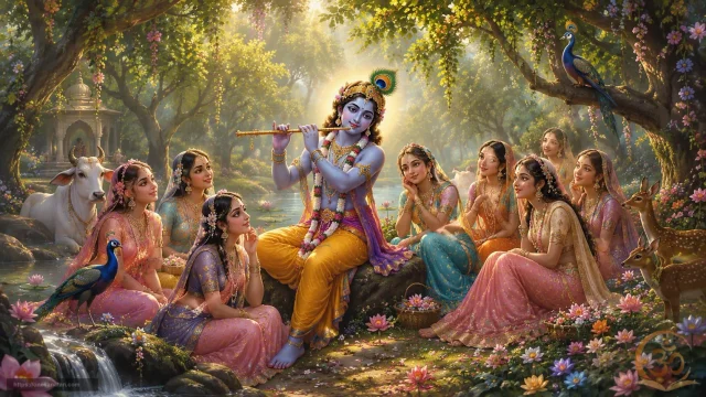 Shri Krishna Kavach Complete Lyrics & Meaning in Hindi & English