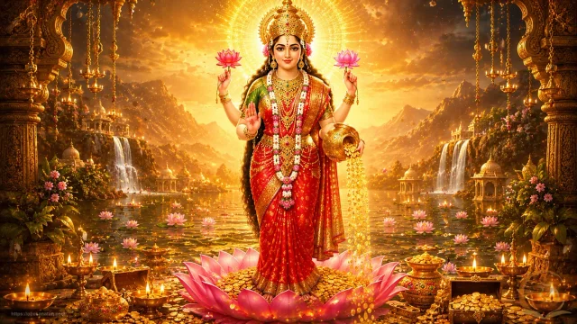 Shri Lakshmi Stotra Lyrics (Full) + Meaning in Hindi & English | Wealth & Prosperity