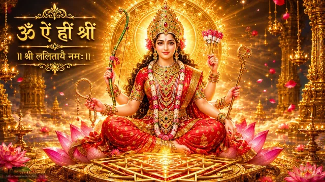 Shri Lalita Sahasranama Full Lyrics with Hindi & English Meaning