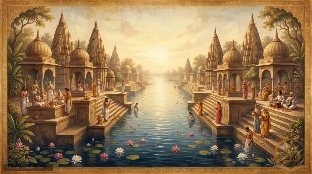 Shri Yamuna Chalisa Lyrics (Full) + Meaning in Hindi & English